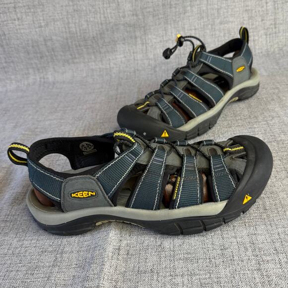 KEEN Newport H2 Waterproof Hiking Sandals Men\'s 10 Navy Medium Gray 1001938 main image 4